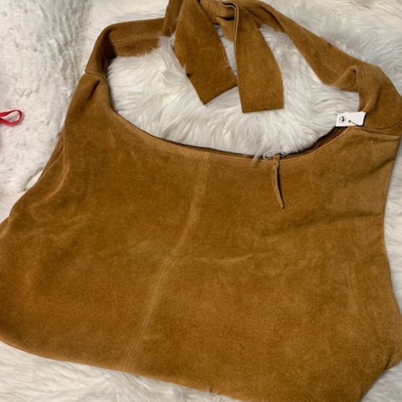 NEW Large Tan suede Hobo bag - Picture 1 of 7